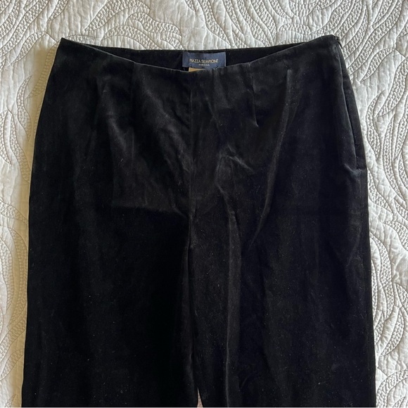 Piazza Sempione - Honia - Velvet Tapered Pants - Black - Picture 4 of 13